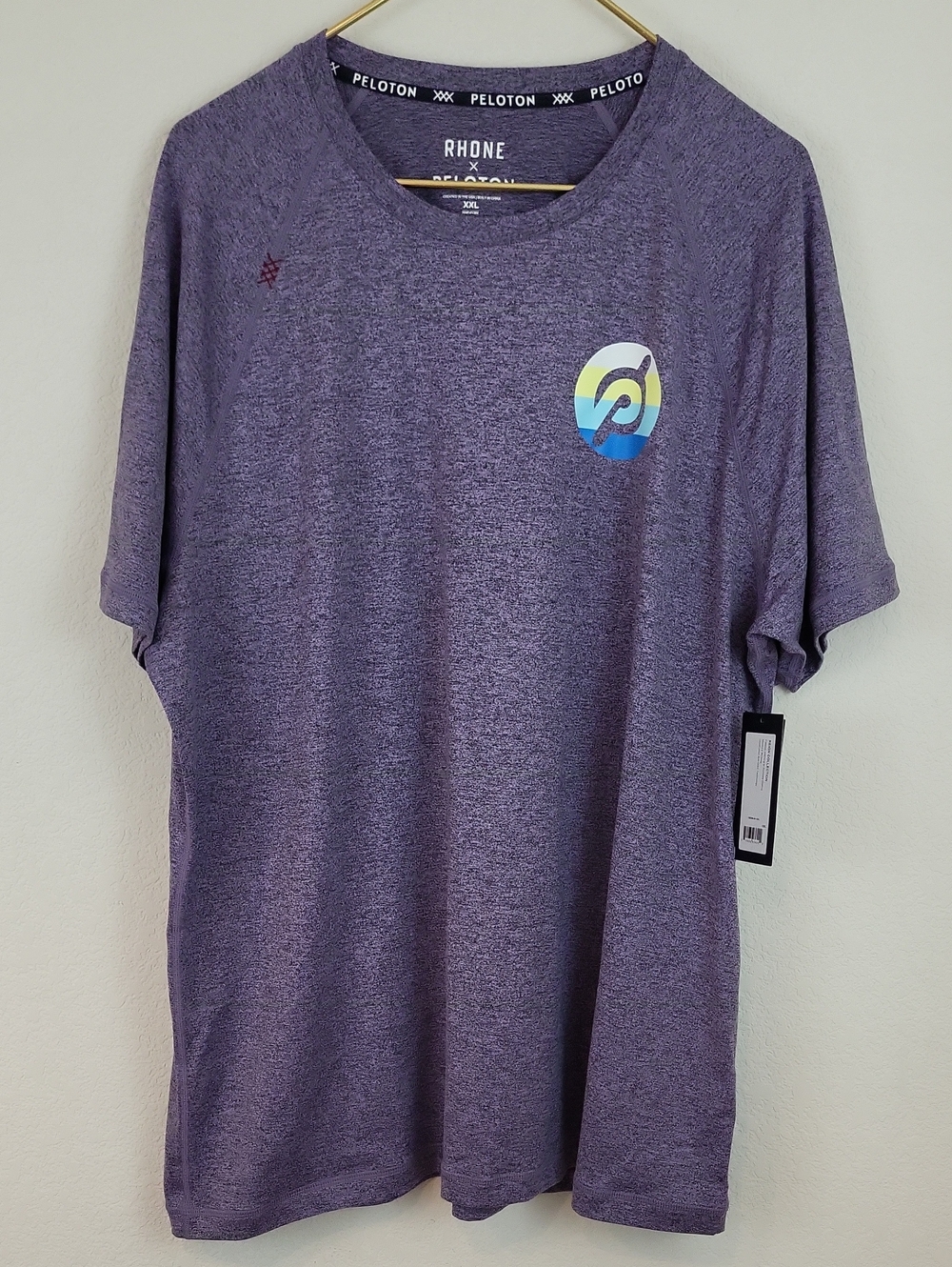 NWT Rhone Peloton Men’s Purple Performance T-Shirt Size XXL